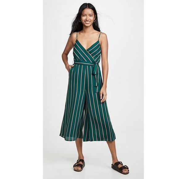 NWT BB Dakota Cross the Line Hunter Green Revolve Jumpsuit - Picture 4 of 9